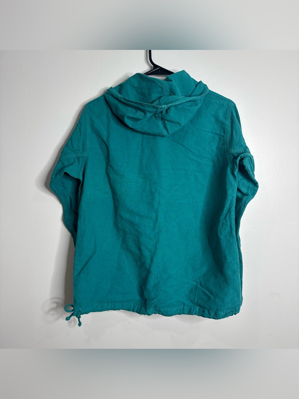 Jungmaven Shoreline Anorak Teal Hooded Jacket Hemp Cotton Unisex Size XS - Picture 9 of 10